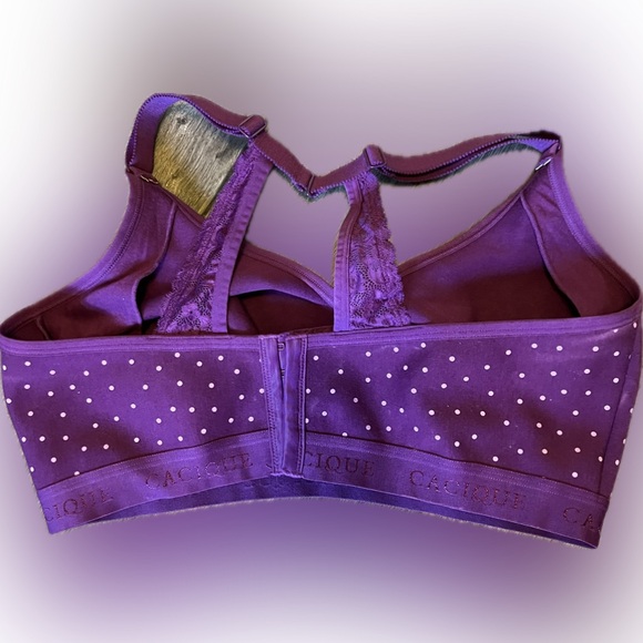 Cacique Unlined Full Coverage No Wire Racerback Bra size 40DDD - Picture 7 of 10